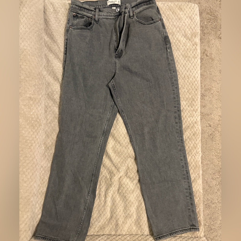 Abercrombie & Fitch Ultra High Rise Grey Jeans